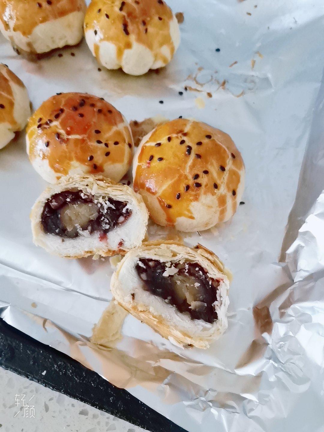 超细腻蛋黄酥豆沙馅