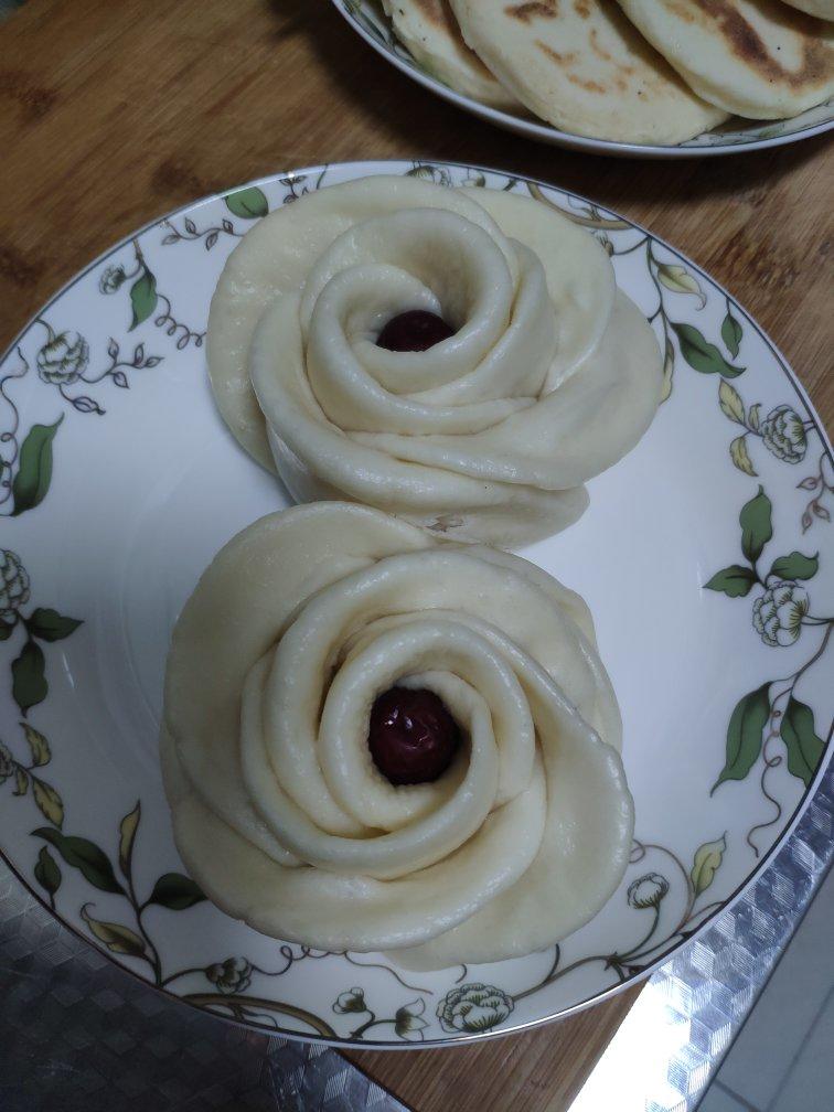 七夕礼物·玫瑰花馒头