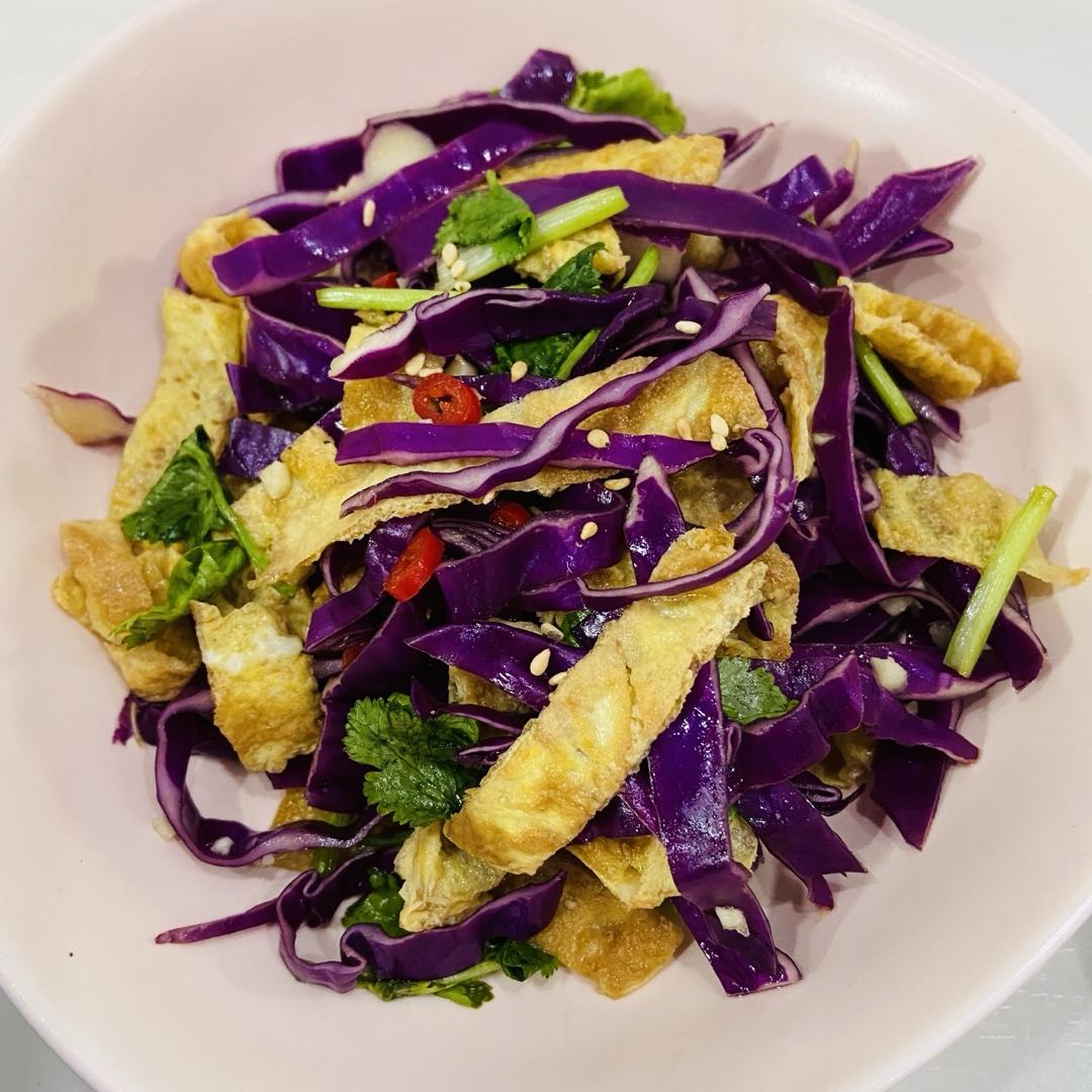 凉拌紫甘蓝（好吃）