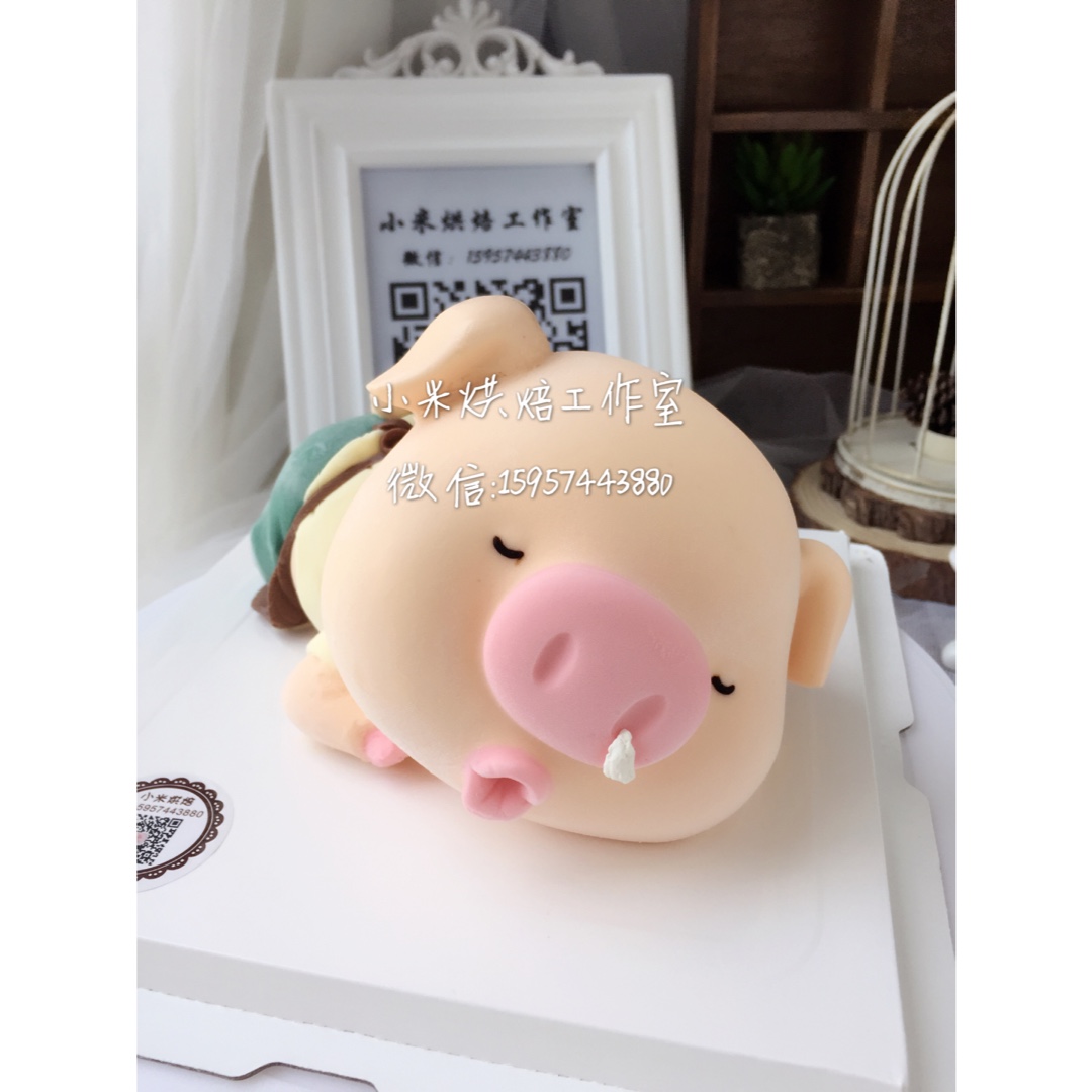 小米烘焙的糖花