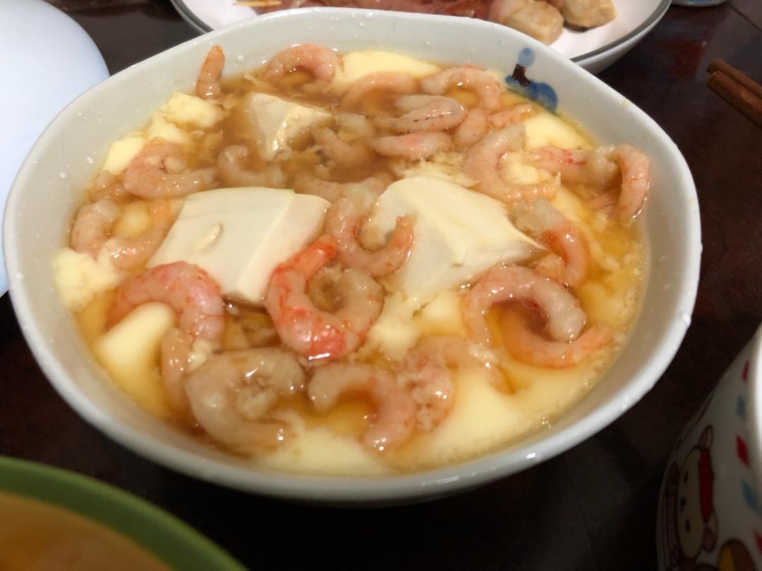 减肥也能吃虾仁豆腐蒸水蛋