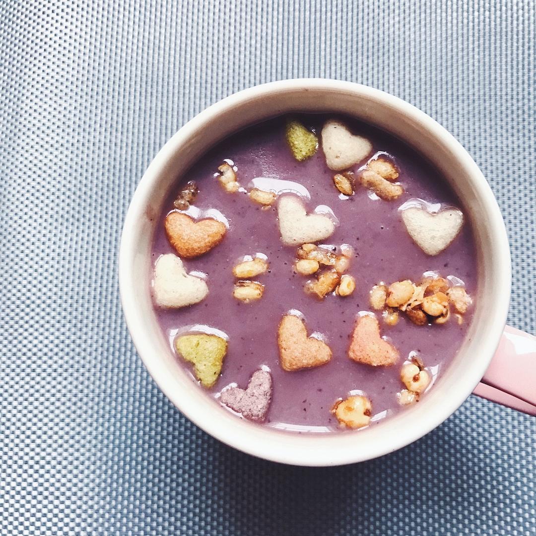 感受幸福从自制开始——紫薯燕麦豆浆