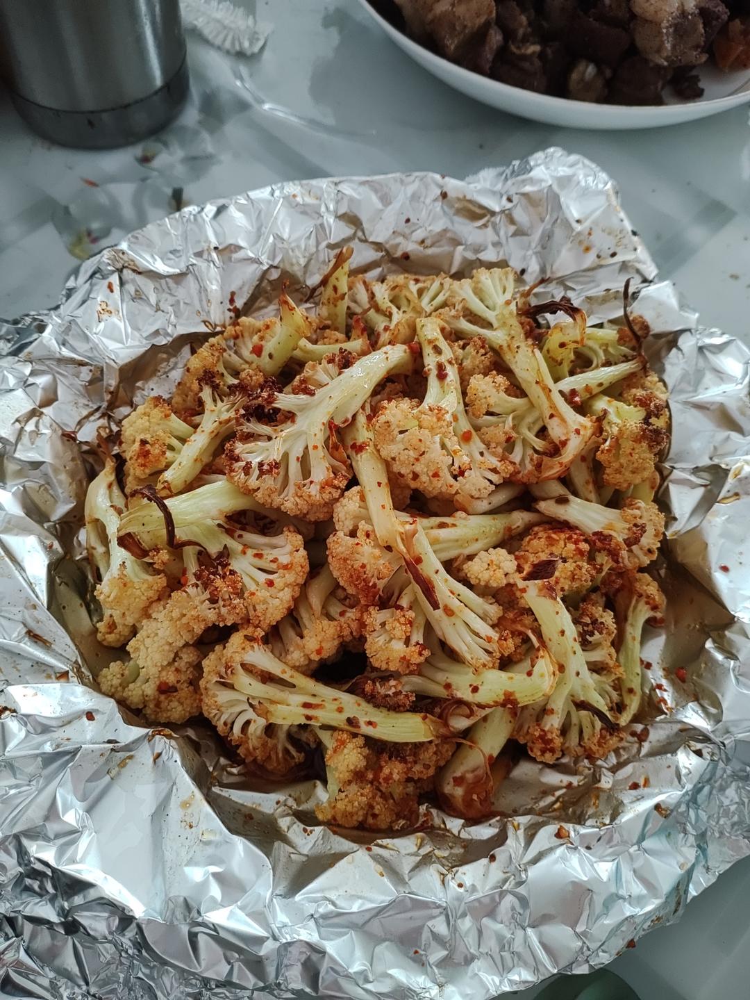 【空气炸锅】清爽炸花菜 ！比饭店做的还好吃！