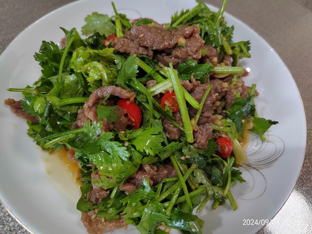 超级快手香菜拌牛肉