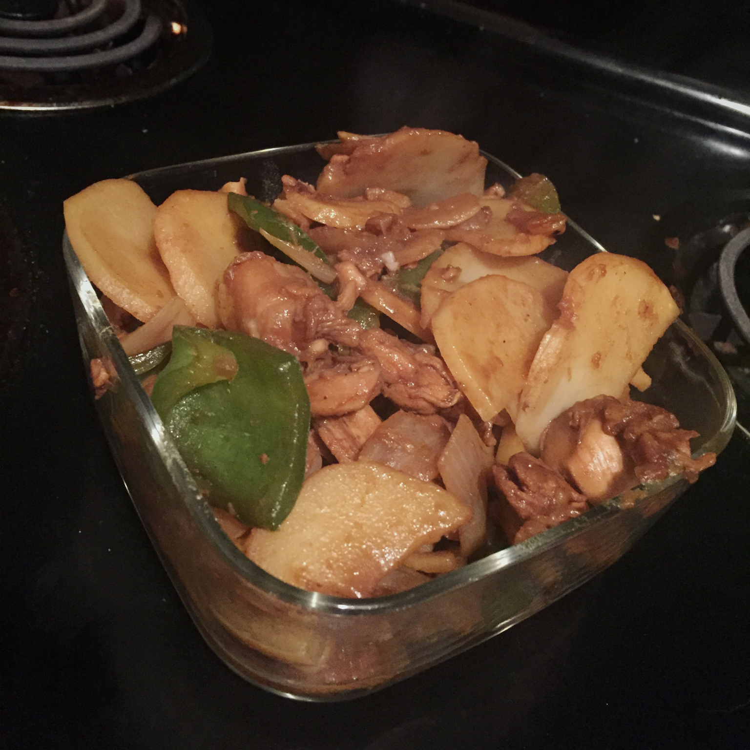 土豆青椒炒肉片