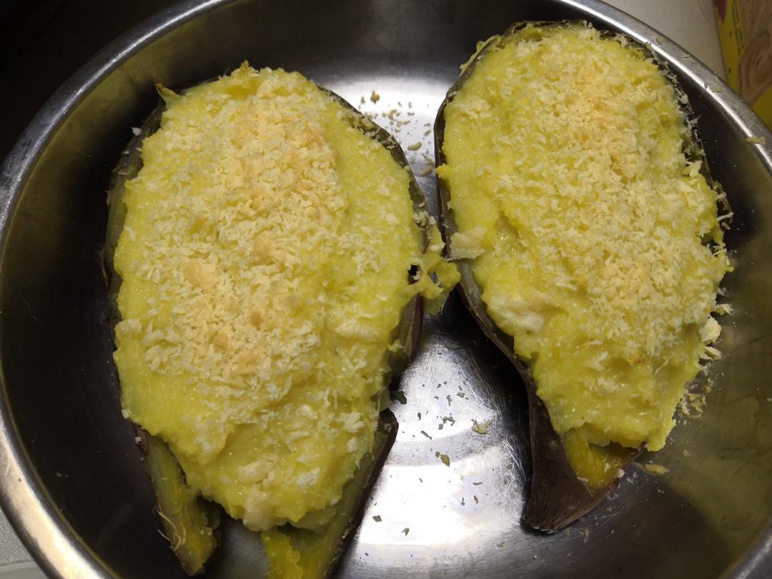 奶香芝士焗红薯