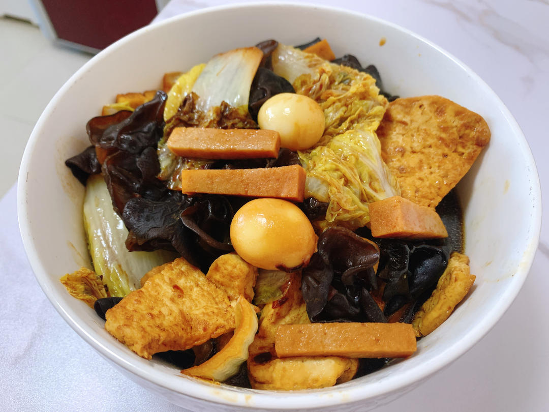 白菜豆腐煲