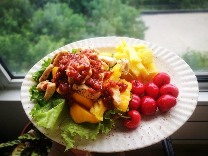 芒果甜辣鸡肉三明治or汉堡随便你【健康一手握】