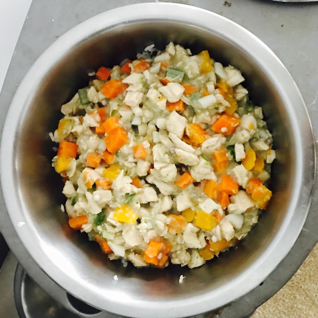 狗狗鲜食——鸡腿胡萝卜