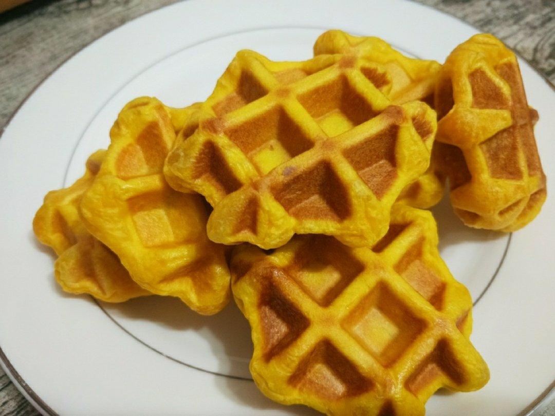南瓜蜜豆华夫饼