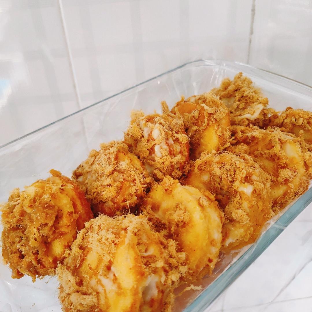 【海苔肉松小贝】酥松香甜，不浪费边角料