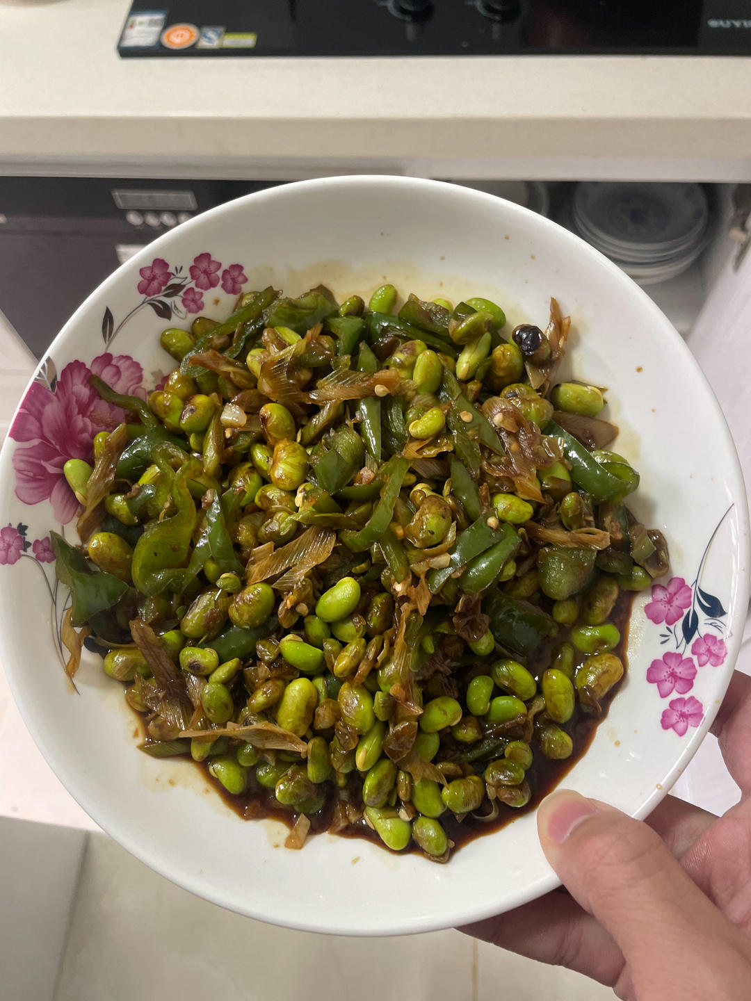爆炒蒜泥毛豆子超级简单的做法💯好吃