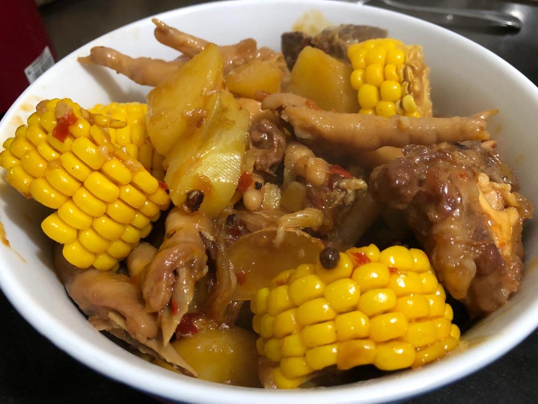 赛过蟹肉煲的排骨鸡爪煲