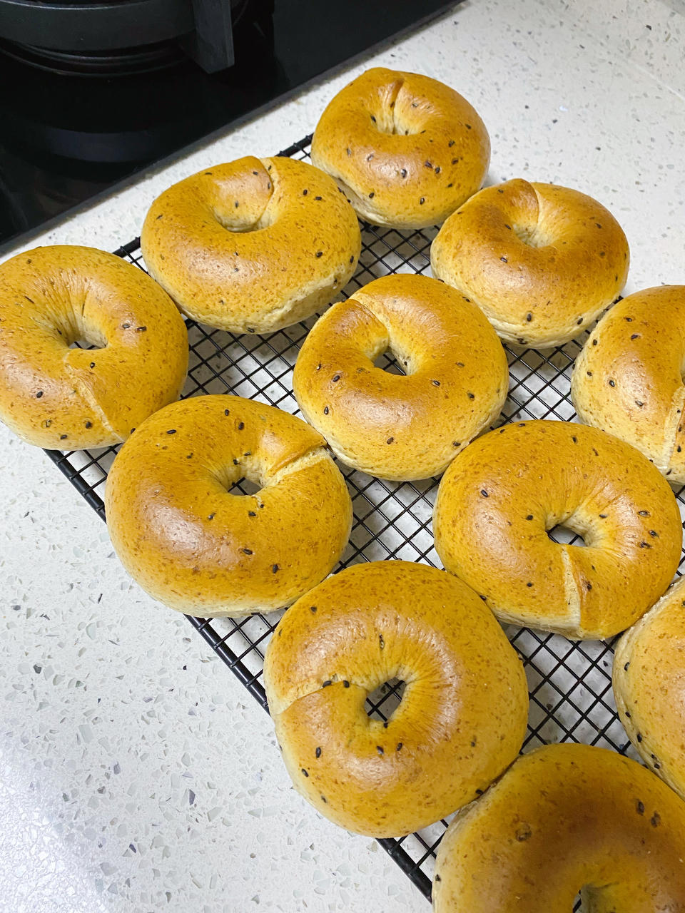 全麦贝果，低糖无油