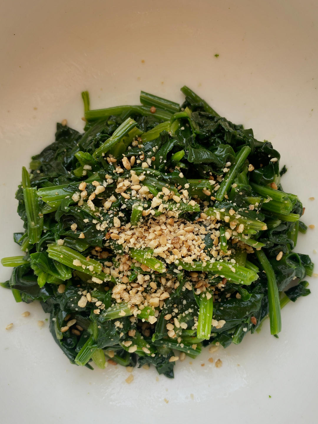 凉拌菠菜(家传秘方)