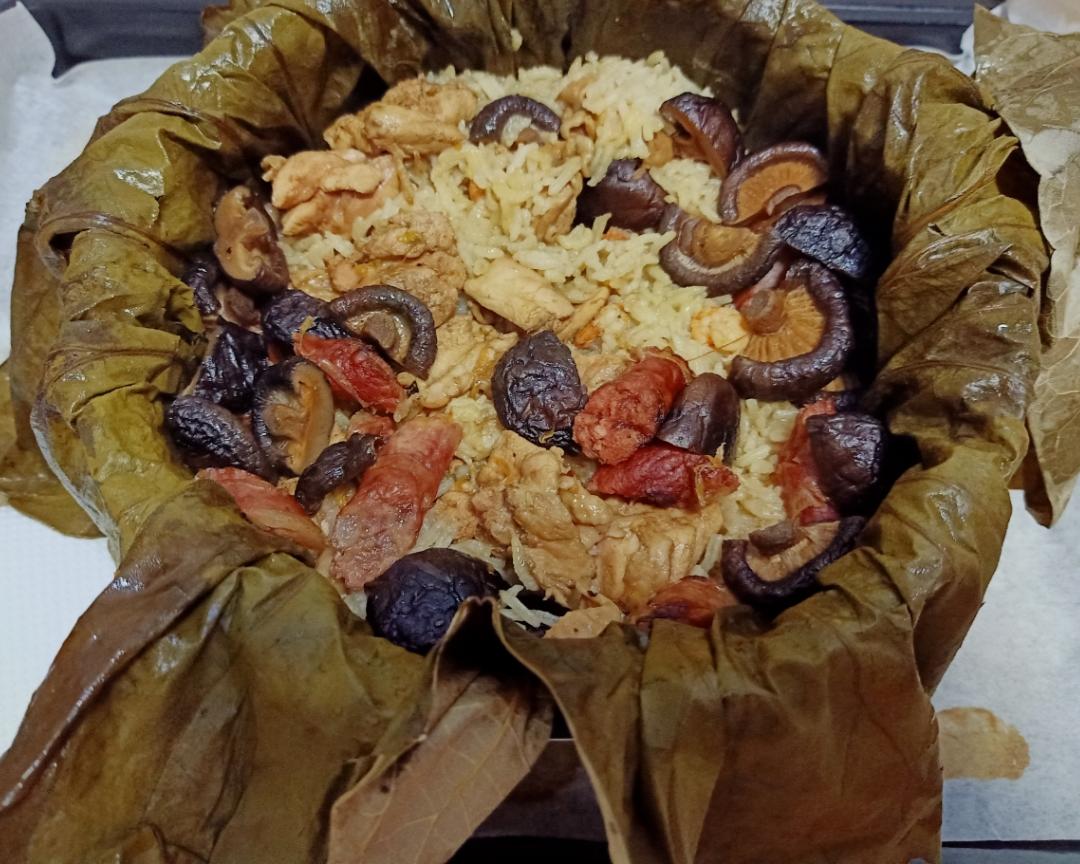 荷叶蛤蒌腊味饭&蛤蒌的日常处理食用方法（懒人简易版）的做法