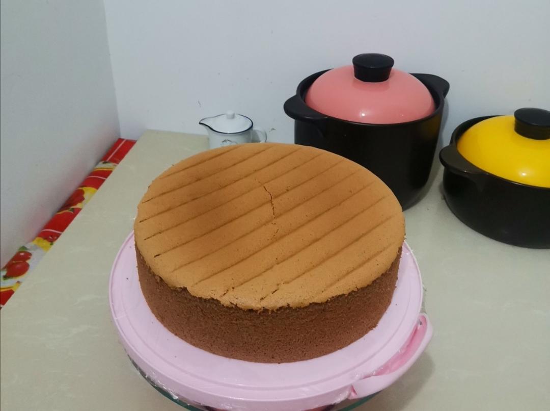 十寸可可戚风蛋糕