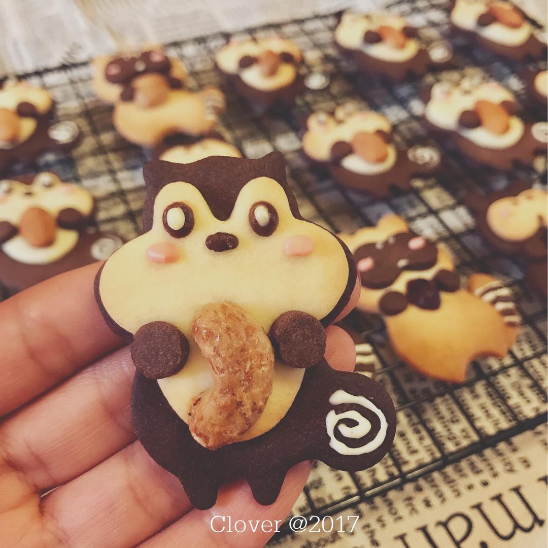 抱杏仁的小熊（造型饼干）