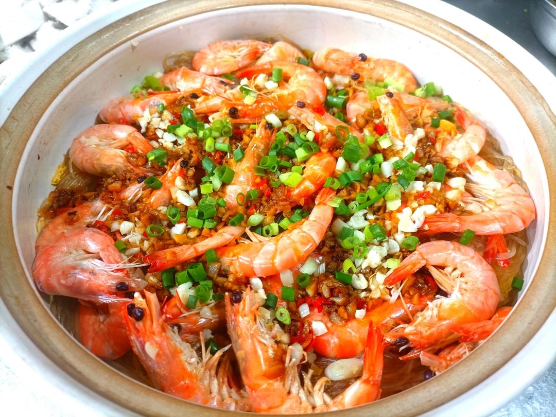鲜虾粉丝煲
