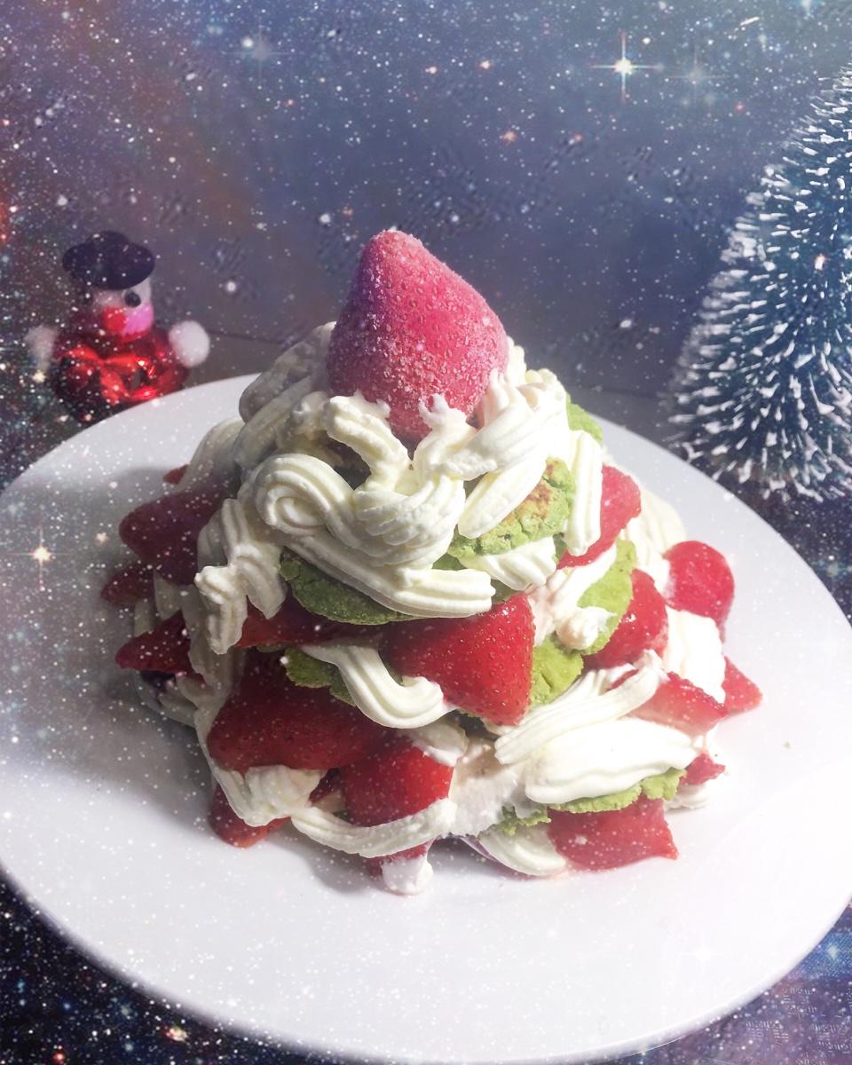 免烤箱❗️高颜值巨好吃的圣诞树松饼蛋糕🎄手把手教你做，让我们一起快乐过圣诞。