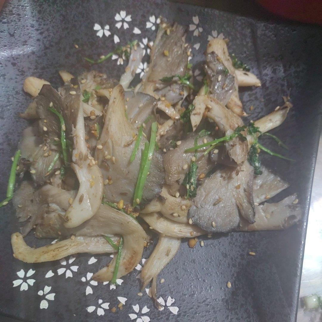 孜然干煸野生平菇(低热低脂)