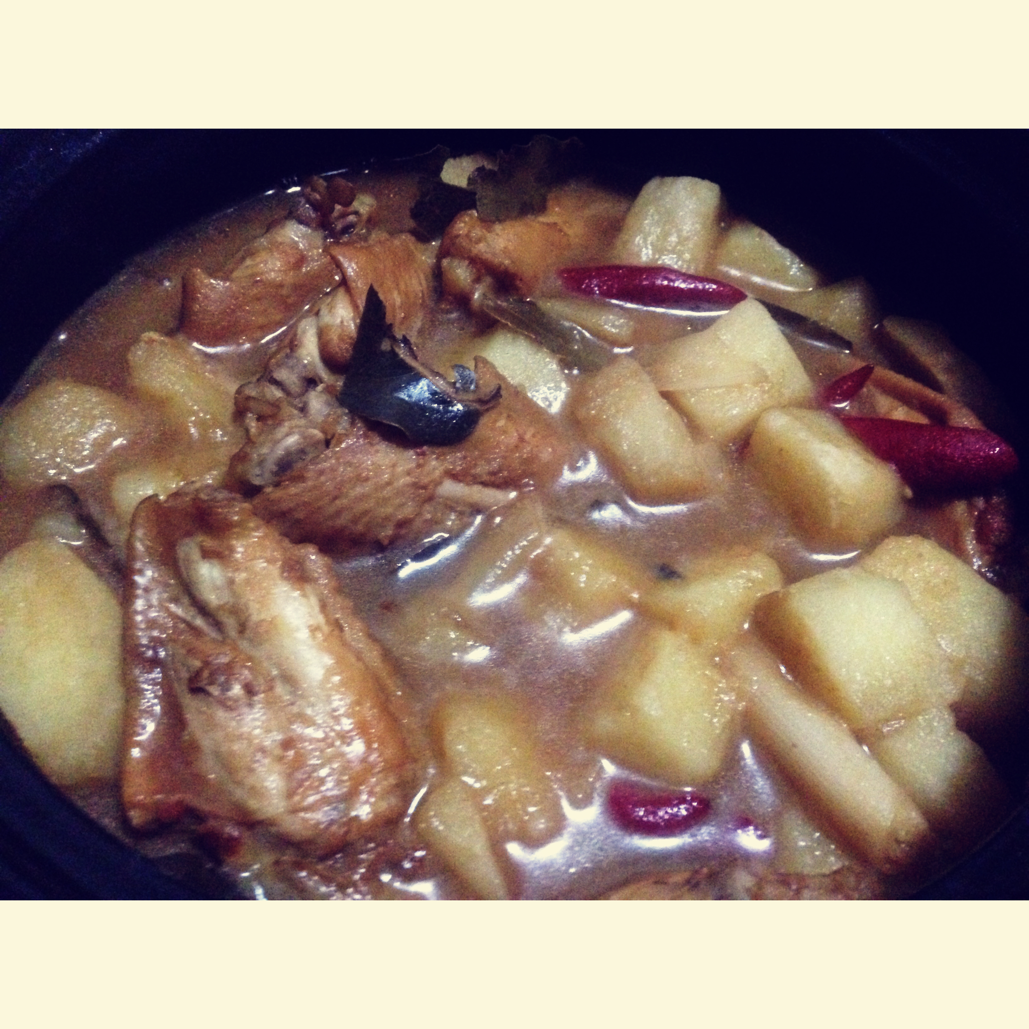 土豆炖鸡翅（快手零失败）
