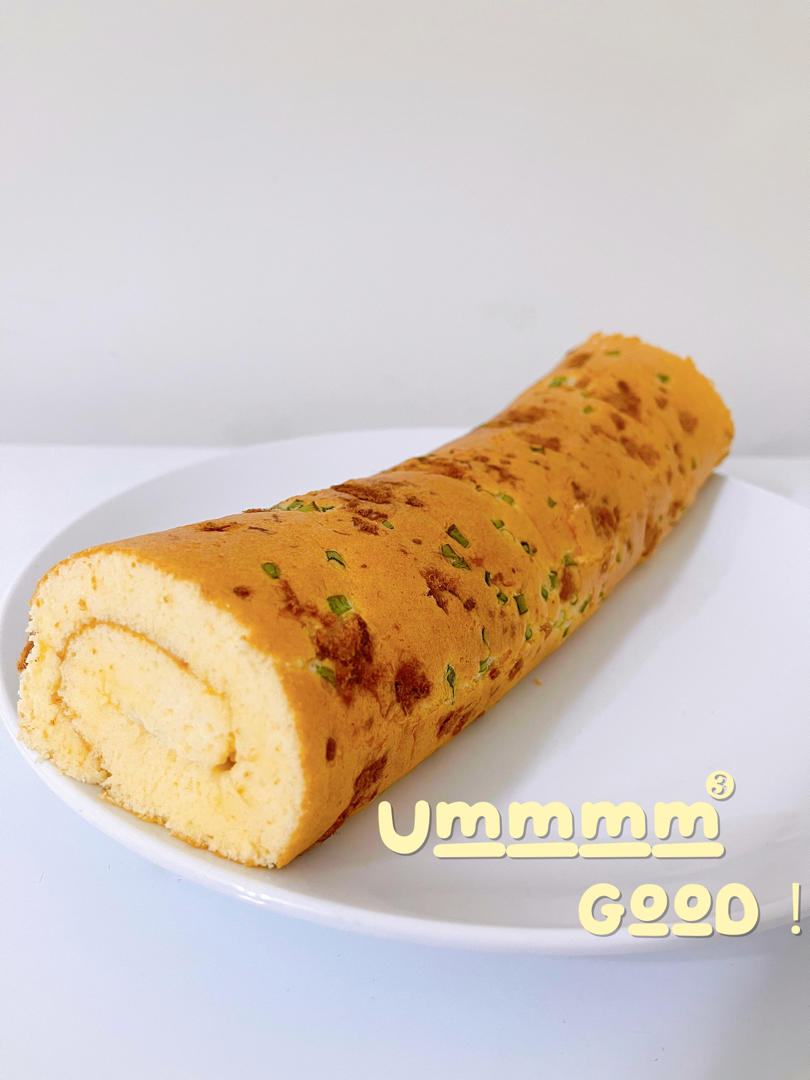 香葱肉松肥蛋糕卷～