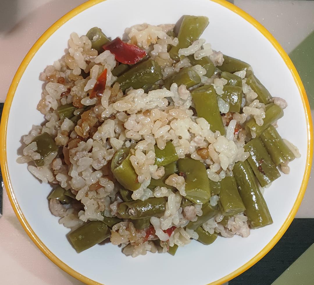 豆角焖饭（懒人电饭煲版）