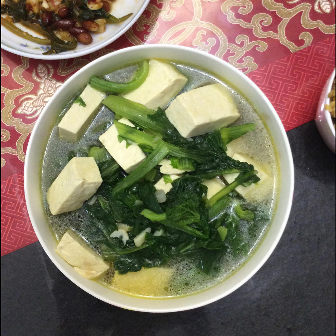 小白菜豆腐