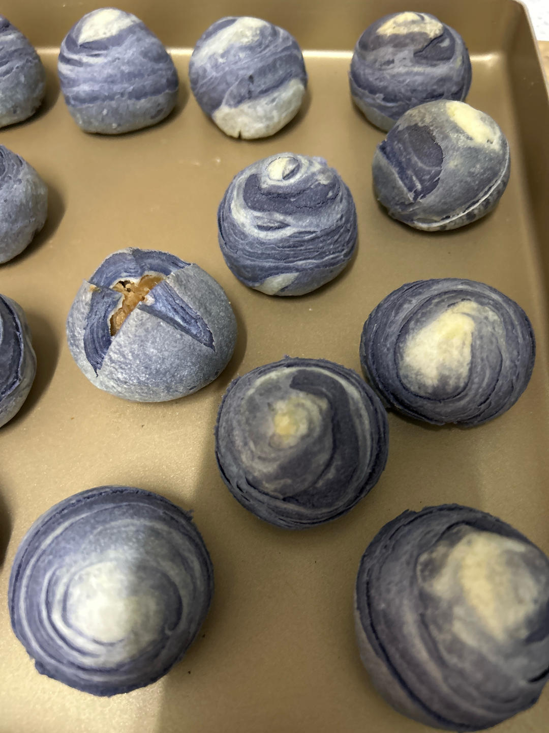 麻薯香芋酥/台湾大甲芋头酥(无猪油完美复刻2015.10修订各种抹茶酥、绿茶酥、蛋黄酥、紫薯酥通用哟）