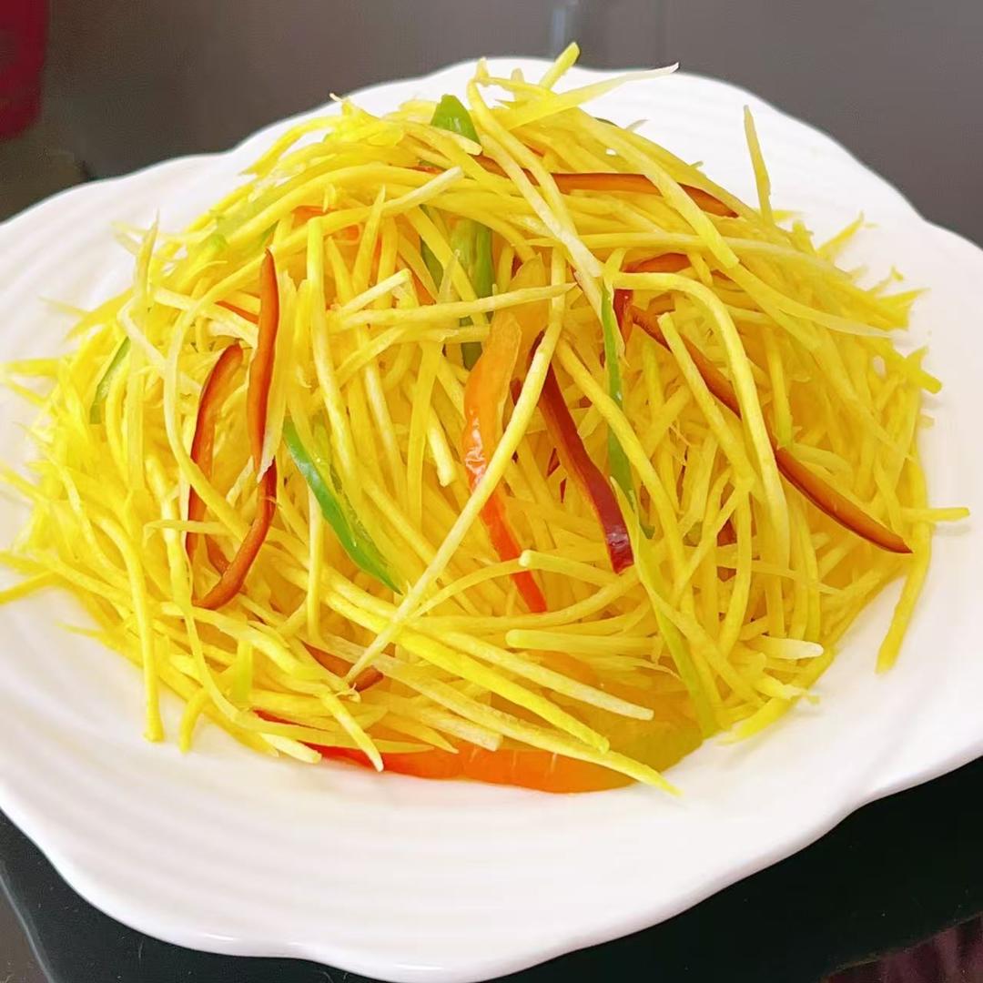 炝拌黄萝卜(瘦身减脂)