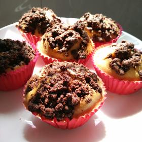 巧克力酥顶玛芬蛋糕 Choc Chip Muffins