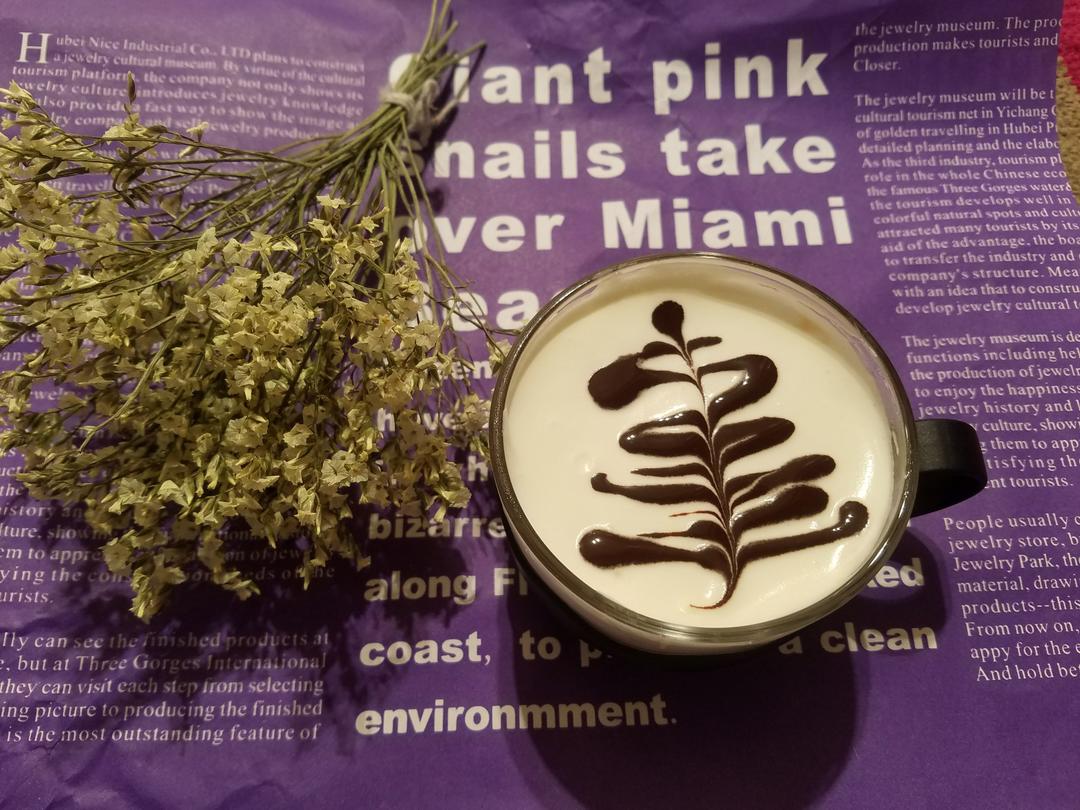 余生不用谁指教做的超简单奶油拉花