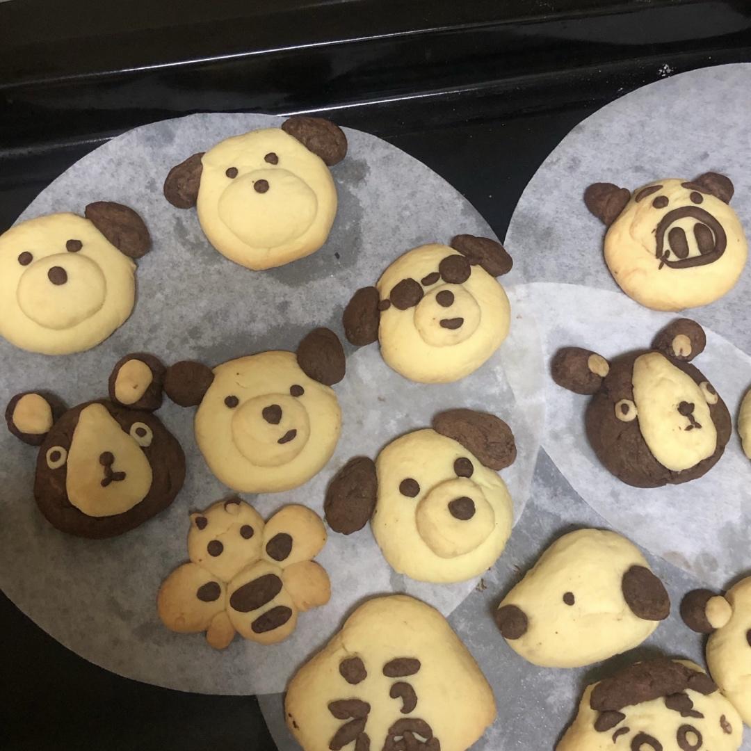 可爱狗狗饼干香甜酥脆巨好吃