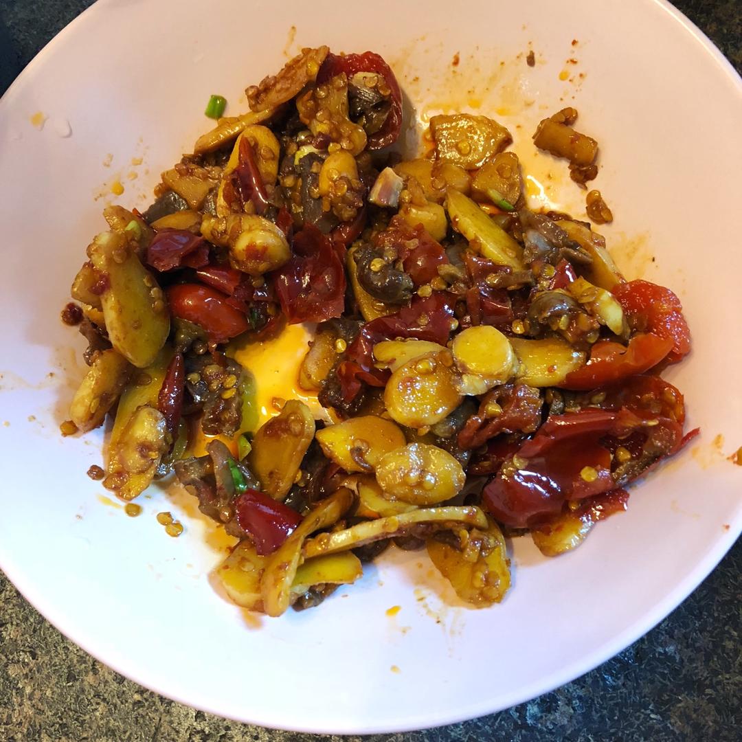 泡椒炒鸭胗
