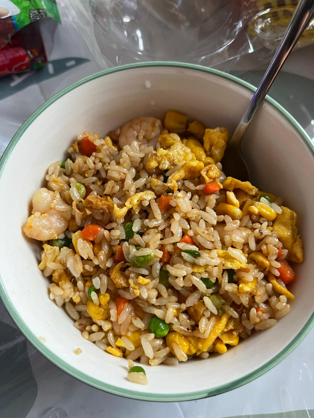 粒粒分明虾仁蛋炒饭