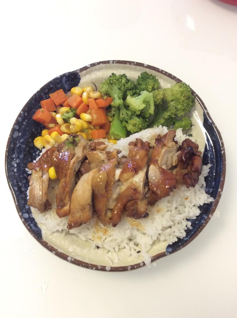 照烧鸡腿饭