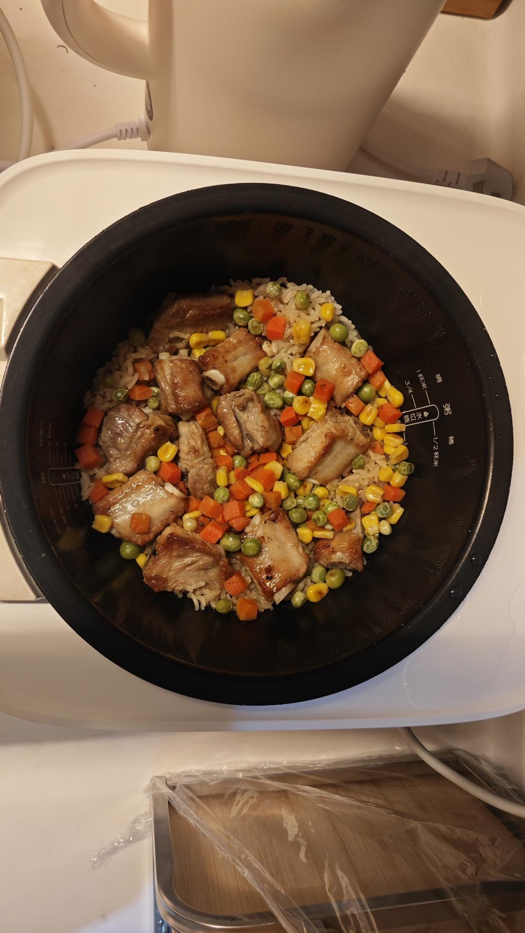 电饭锅版排骨焖饭
