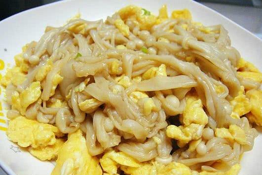 金针菇炒鸡蛋