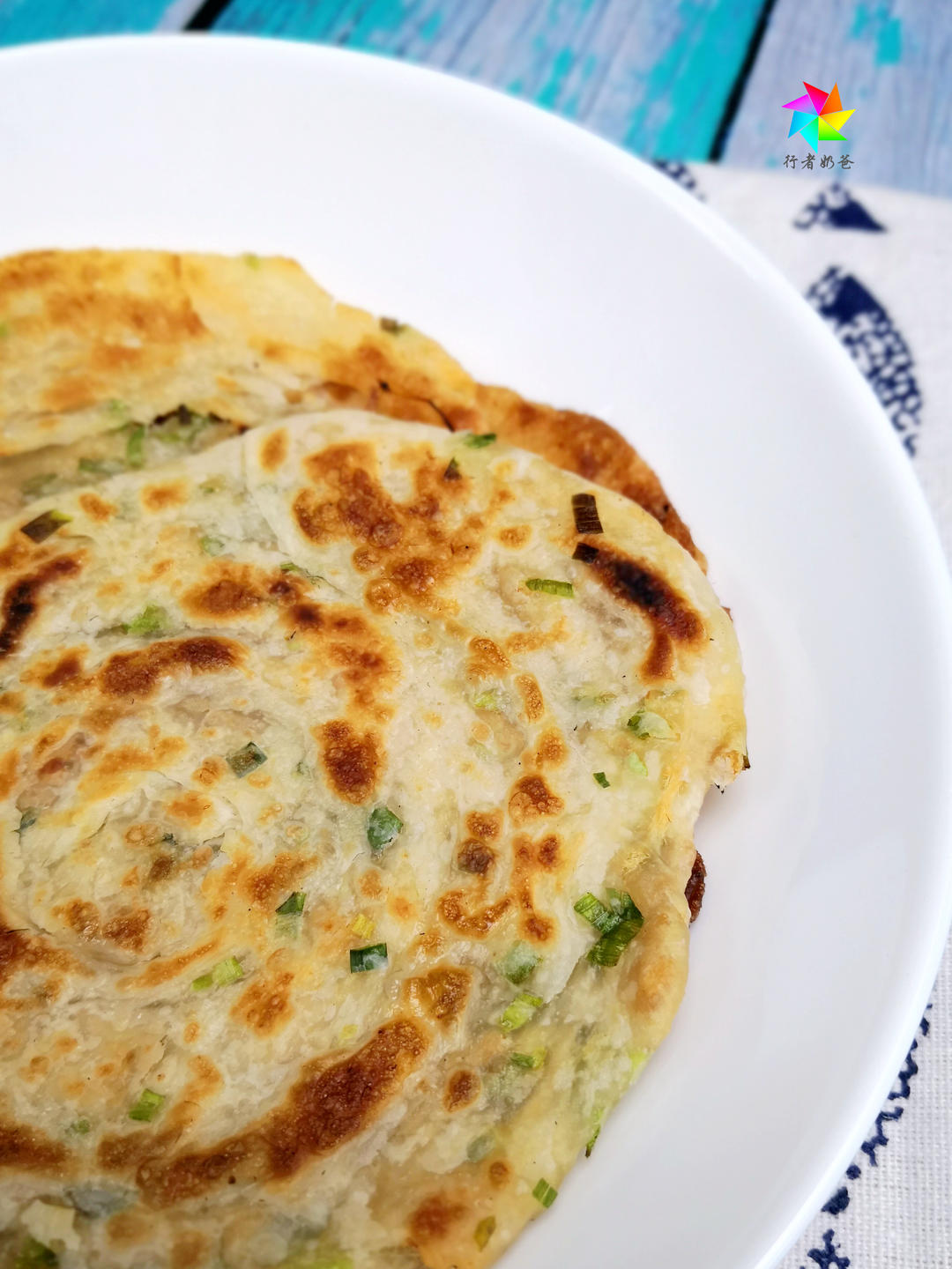 「行者奶爸」快手早餐千层饼，不用和面也能做