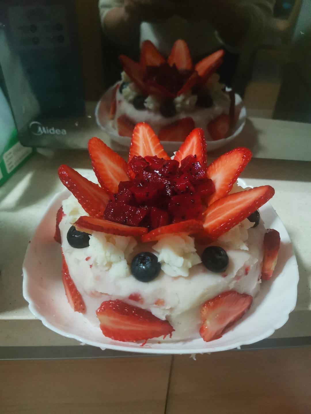 无糖无奶油宝宝生日蛋糕