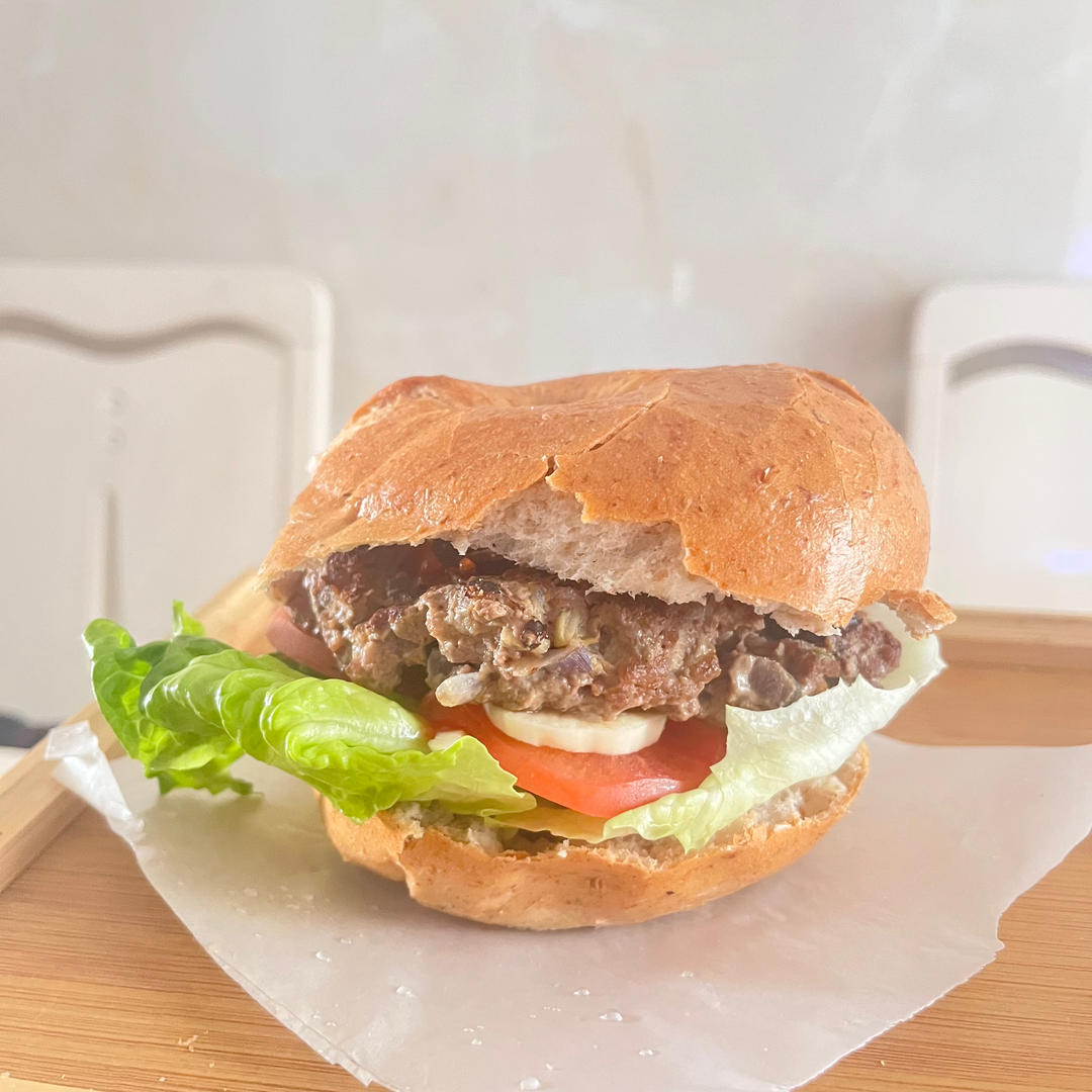 超详细汉堡牛肉饼｜附自制汉堡搭配#Healthymeals#减脂必撸16