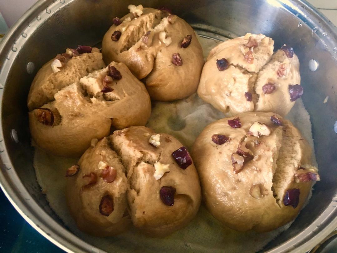 豪华红糖开花馒头