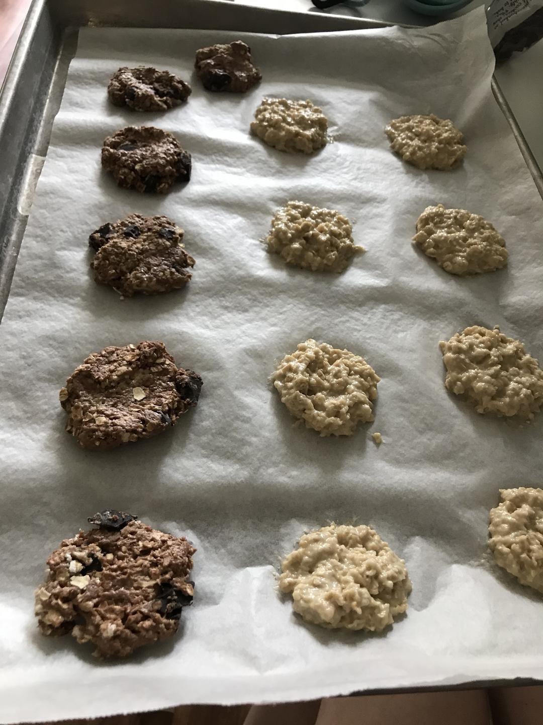 燕麦饼干和巧克力燕麦饼干🍪的做法 步骤10