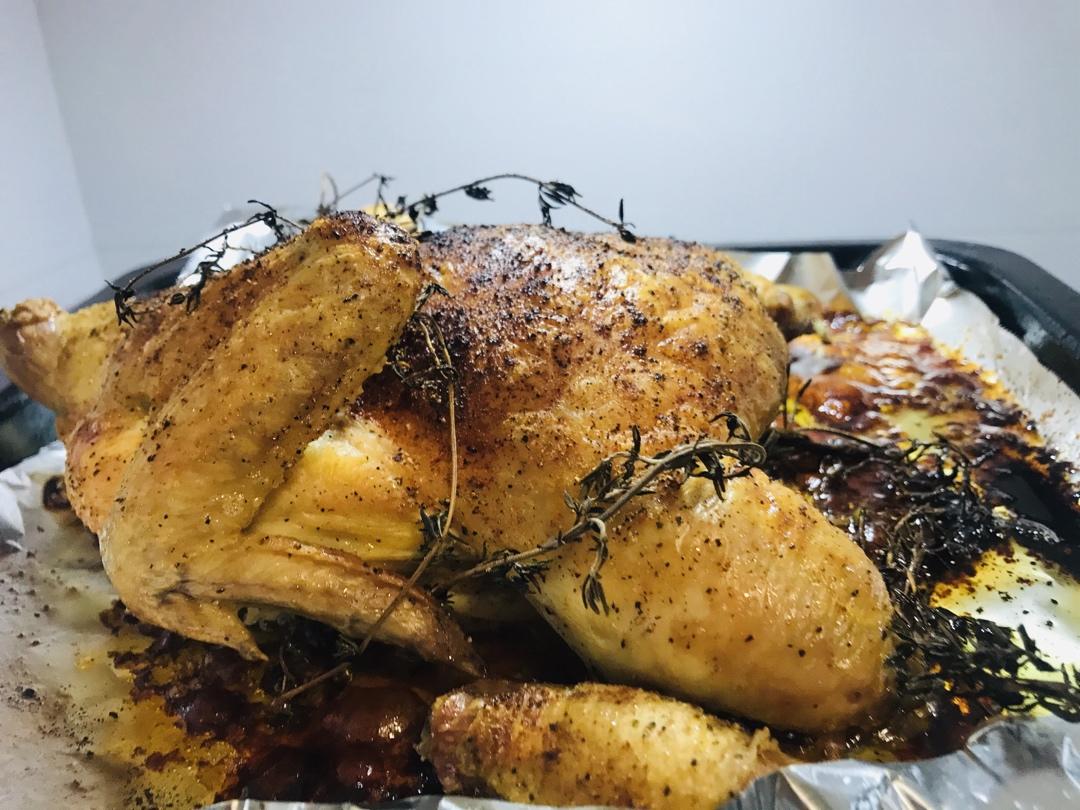 田螺姑娘超级简单不用腌制脆皮烤鸡