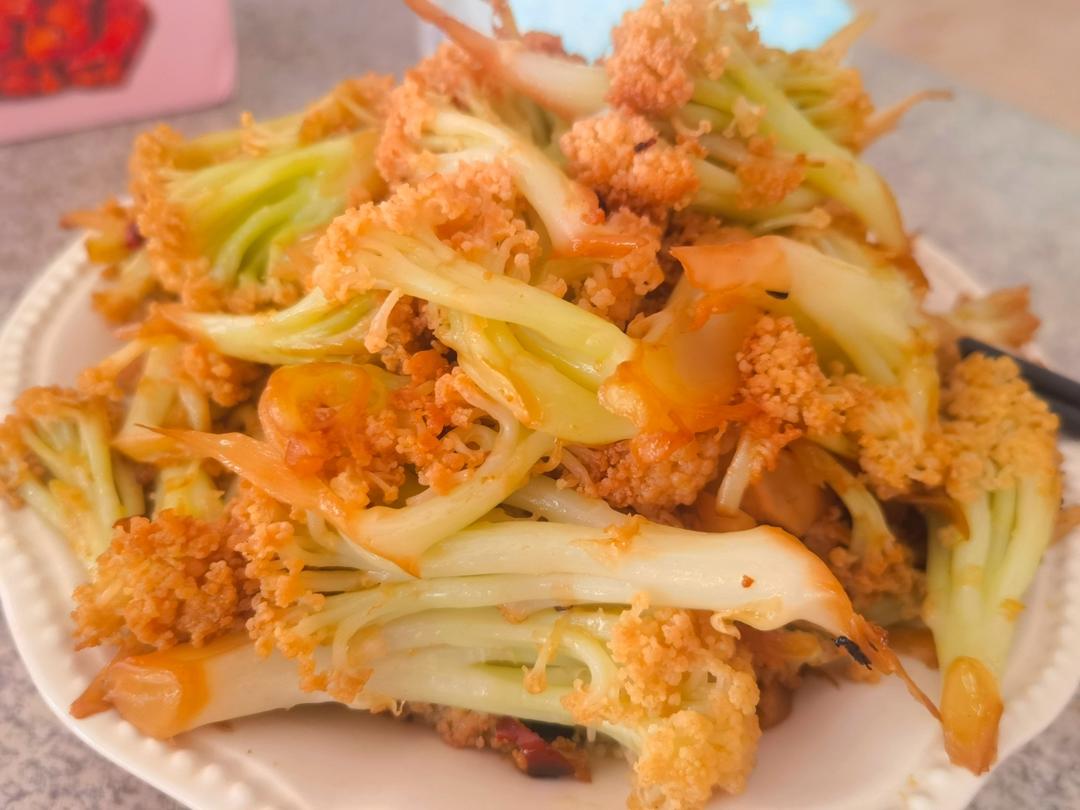 老丁的私房菜-干锅花菜