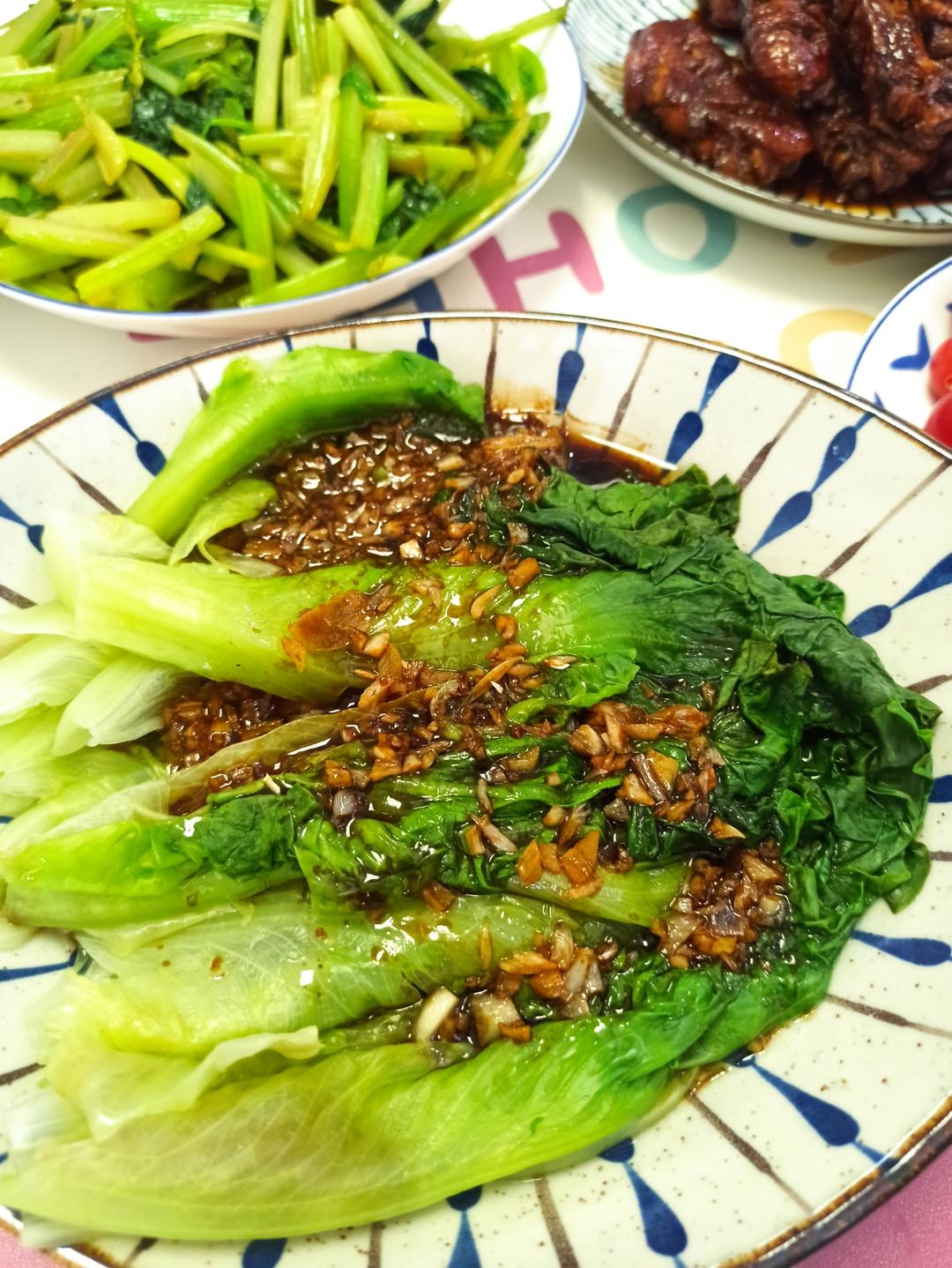 一点不输饭店的白灼罗马生菜
