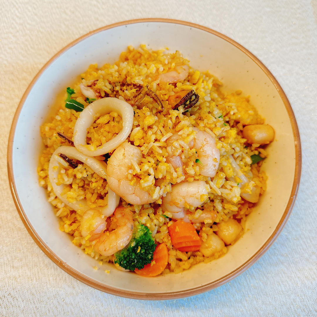 豪华版虾仁炒饭🍤