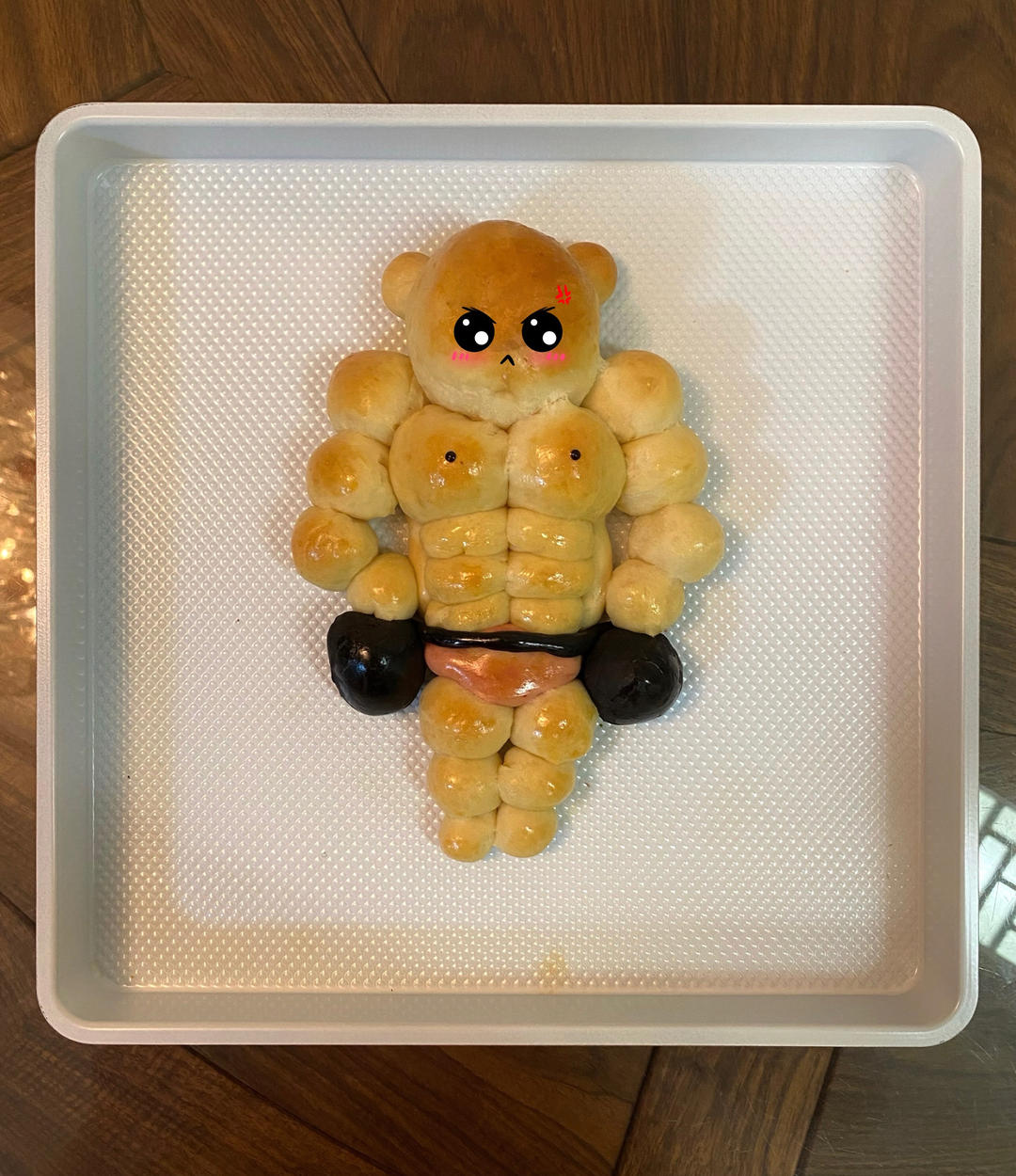 肌肉兔面包（一次发酵可爱小餐包）