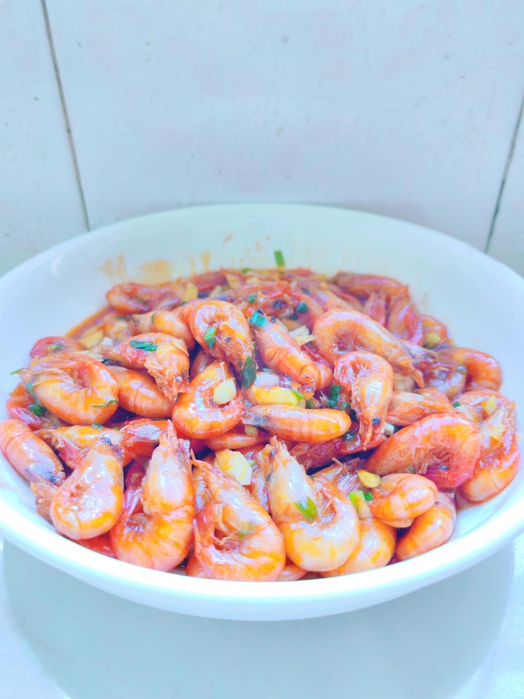 油爆白米虾